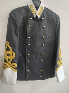 Abrigo Militar de Lana |   Chaqueta de Oficial Confederado de la Guerra Civil |   pieza de vestuario o uniforme teatral - Product Image 1