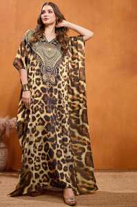 Hot Sale Designer Turkish Style <b>Kaftan</b> Kurta Women Polyester Handmade Batwing Sleeves Regular Fit Flared Hem Short Party - Product Image 3