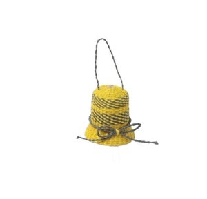 Decoración Navideña de Jacinto de Agua Tejido a Mano de Alta Calidad, Figura de Campana Tejida Multicolor con Lazo y Asa para Decoración del Hogar - Product Image 2