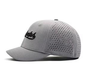 Unisex Breathable 100% Cotton Baseball Cap Perforated Design Adjustable Fit Hip Hop Travel Spring Summer Style Gray Navy <b>Black</b> - Product Image 2