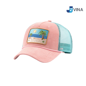 Custom Logo <b>Cap</b> With Tropical Embroidery Patch Summer Beach <b>Hat</b> Unisex Adjustable Casual Style - Product Image 2