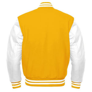 แจ็คเก็ตวาร์ซิตี้รุ่นยอดนิยม ระบายอากาศได้ดี คอเสื้อแบบคอกลม  รับสกรีนโลโก้ แขนยาวเต็มตัว แจ็คเก็ตเบสบอลสไตล์วิทยาลัยสำหรับผู้ชาย - Product Image 4