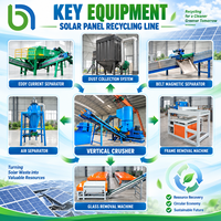 Machine de recyclage des déchets électroniques, broyeur de panneaux solaires, broyeur de déchets électroniques, équipement de traitement des déchets électroniques pour modules photovoltaïques