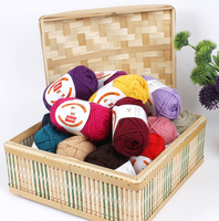 YARNA Happy Wool (40g) Fil doux de couleur pastel, laine colorée, laine confortable, laine durable, tricot de printemps, tricotage luxueux, convivial pour les débutants