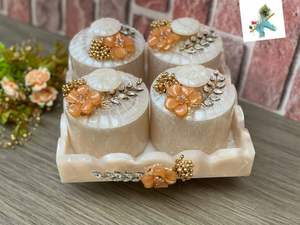 Pot de rangement en résine fait main, hermétique, pour aliments, bijoux, perles, bonbons, organisateur de salle de bain et emballage cadeau, vente en gros - Product Image 2