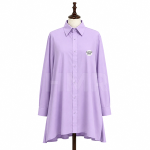 ชุดเดรสเชิ้ตแขนยาวคอปกพับได้ HMR Sorority Sisterhood พร้อมกระดุม  ไซส์พลัส  คอปกเสื้อแบบทูนิค มีกระเป๋า - Product Image 1