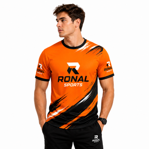 RONAL SPORTS T-shirt unisexe à manches longues en polyester respirant et à séchage rapide, imprimé par sublimation, idéal pour la moto en hiver - Product Image 3