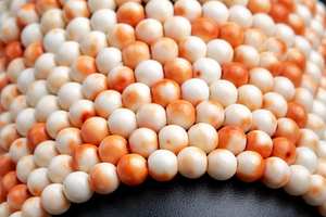 ลูกปัดหยกสีส้มเกรดคุณภาพสำหรับทำเครื่องประดับ สร้อยข้อมือ สร้อยคอ งานฝีมือ DIY - Product Image 5