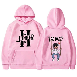 เสื้อฮู้ดดี้ผู้ชายสไตล์ฮิปฮอป สตรีทแวร์ ฮาราจูกุ ทรงหลวม พิมพ์ลายดนตรีเก๋ๆ ผลิตโดยโรงงาน OEM - Product Image 2