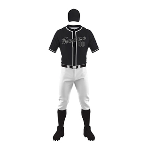 Maillots de baseball personnalisés 100% polyester, col en V, manches courtes, respirants, séchage rapide, antibactériens, protection UV, impression numérique - Product Image 1