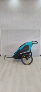 3-IN 1 Twin Baby Bike <b>Trailer</b> with Iron Frame & Water Resistant Fabric 35kg Payload for Outdoor Adventures - Product Image 5