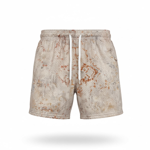 Custom Printed 100% Polyester Basketball Shorts Double/Single <b>Layer</b> High Street Style Casual Summer 5-inch Inner Seam Men's Mesh - Product Image 4