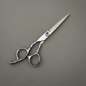 Ciseaux de coiffure professionnels pour salon de barbier, en acier inoxydable, avec lame tranchante et manche ergonomique, pour droitiers - Product Image 5