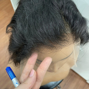 Meilleur choix Perruque en cheveux humains, Ondulation profonde, Cheveux vietnamiens traités, Dentelle HD, Traitement à la vapeur, Couleur naturelle, Personnalisable - Product Image 4