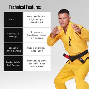 ชุดยิวยิตสู BJJ ผ้าฝ้ายพรีเมียม ทอลายเพิร์ลวีฟ ปักโลโก้ได้ ระบายอากาศได้ดี น้ำหนักเบา ทนทาน เหมาะสำหรับการฝึกซ้อม สำหรับผู้หญิง - Product Image 2