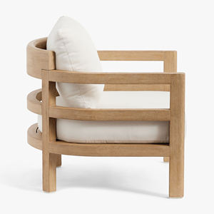 Ensemble de canapés de jardin en teck, mobilier d'extérieur, canapé en teck et rotin et table basse pour la plage, le restaurant, le parc - Megan - Product Image 4