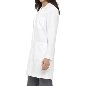 Blouse de laboratoire professionnelle personnalisée avec logo imprimé, blouses de laboratoire blanches de haute qualité à manches longues, vente chaude - Product Image 2