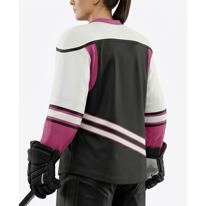 Maillot de hockey sur glace sublimé pour femme, tenue d'entraînement, maillot de terrain de glace, maillot de hockey OEM à manches longues - Product Image 3