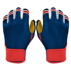 Gants de frappe ELIXE SPORTS ES-4001 en cuir bleu, rembourrés, fermeture auto-agrippante, unisexe adulte, entraînement, ambidextres, tissage flexible, durables - Product Image 1