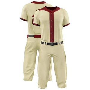 Uniforme de béisbol nuevo en diferentes colores para hombre adulto, 100% poliéster, tela suave, liso, a un precio razonable. - Product Image 1