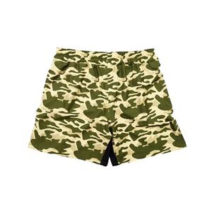 New Cameo Style Fairtex Muay Thai Satin Shorts For Unisex Green And Skin Custom Logo Printed Personalized Sportswear Short - Product Image 4