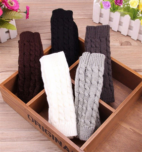 Guantes Blancos de Punto sin Dedos para Mujer, Cálidos, Clásicos, de Algodón y Spandex, de Secado Rápido, para Invierno, al Aire Libre, Marca AL SAWAN, Largos hasta la Muñeca, Casuales - Product Image 6