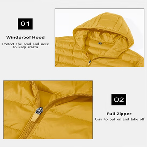 Outdoor Apparel Supplier Snow Boarding Inner Hooded <b>Jackets</b> Lightweight Thin Puffer Down <b>Jacket</b> Autumn Wear Outerwear Wholesale - Product Image 5