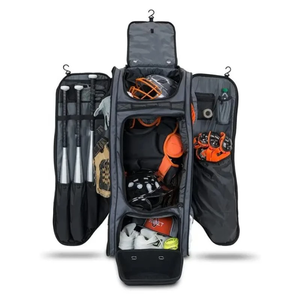 Muestra gratuita, nuevo diseño, logotipo personalizado, mochila de béisbol de competición en oferta con bolsillo para zapatos, bolsa deportiva para bate de hockey - Product Image 4