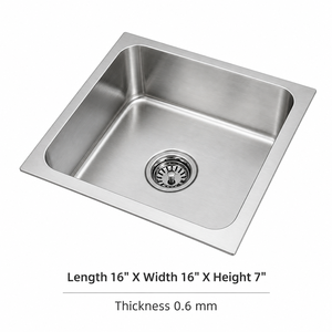 Modern Square Steel <b>Kitchen</b> <b>Sink</b> Oval Bowl Wash Basin Countertop <b>Sink</b> for Commercial <b>Kitchen</b> - Product Image 4