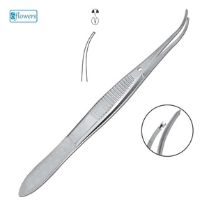 Forceps chirurgical 2026 à pointe incurvée en acier inoxydable, instrument de chirurgie générale certifié CE Classe I, outil manuel - Product Image 3