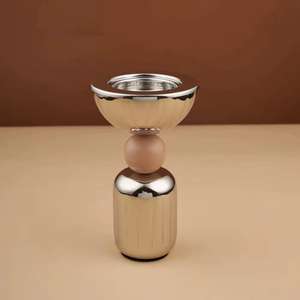 Luxury Black Gold Bakhoor Burner Arabic Oud Incense Burner Modern Metal <b>Aroma</b> <b>Diffuser</b> Islamic Home Decor Incense Holder - Product Image 2