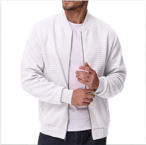 Chaqueta Bomber Casual de Invierno para Hombre, Elegante, con Cuello Alto, Cómoda, Ajustable, de Lona, Secado Rápido, Transpirable, 100% Poliéster - Product Image 3