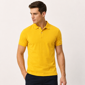 Polo de hombre de alta calidad con cuello clásico, mangas cortas y ajuste cómodo, ideal para el estilo de vida diario moderno OEM. - Product Image 1