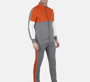 Wholesale 2026 Custom Logo Casual Solid Cotton Outdoor Sport Men's 2-Piece Sportswear Tracksuit Set with Hoodie - Product Image 4