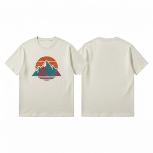 Camiseta de Hombre con Estampado Gráfico Estilo Retro, Manga Corta, Informal, de Algodón, Estilo Occidental - Product Image 5