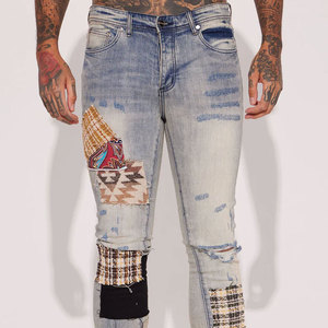 <b>Baggy</b> fit breathable Top Quality OEM Cargo Pockets <b>Trousers</b> <b>Baggy</b> Acid Washed Pants <b>Men's</b> Vintage Denim Jeans for <b>Men</b> - Product Image 4