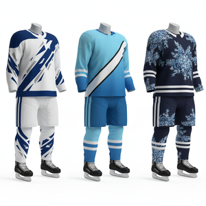 Uniforme de Hockey sobre Hielo Ligero Personalizado con Nombre de Equipo al por Mayor 2026 |   Conjunto de Equipo de Transferencia de Calor |   Proveedor de Ropa Deportiva de Invierno 100% - Product Image 2