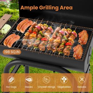 Tavolino Pieghevole e Barbecue a Carbone con Termostato, Design a Barile - Product Image 6