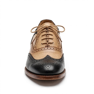 Best-Selling <b>Men's</b> Genuine Leather <b>Shoes</b> Pointed Toe Lace-up Solid Color Office Career All Seasons Export From Bangladesh - Product Image 2