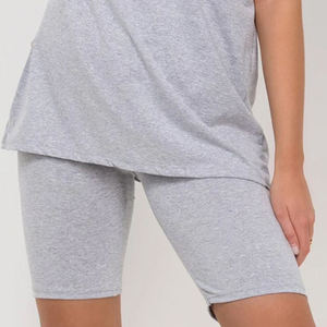 Ensemble 2 pièces décontracté pour femme, coupe droite, col rond, avec short et ceinture, motif écossais vintage, en polyester/coton, idéal pour l'hiver, avec logo personnalisable - Product Image 3