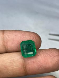 มรกตทรงแปดเหลี่ยมเจียระไนแบบหลวม สีเขียวธรรมชาติ สำหรับใช้ทำเครื่องประดับ - Product Image 2