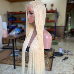 Perruques en cheveux humains vietnamiens bruts de qualité supérieure, perruque longue sans colle avec dentelle frontale, densité 210 %, couleur et texture HD personnalisées - Product Image 4