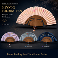 Kipas Lipat Sensu Jepang Buatan Tangan di Kyoto dengan Desain Tradisional yang Elegan dan Bahan-Bahan Buatan Jepang