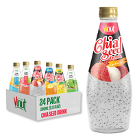 290ML Ananas Chia Zaad Suikerdrank, kant-en-klaar, gekoeld, Vietnamese drank, groothandel, OEM, ODM, export leverancier