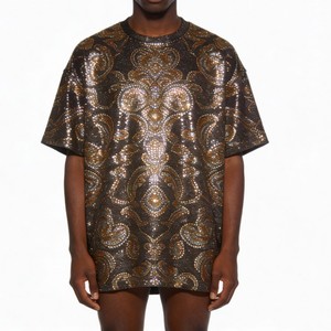 Camiseta Gráfica de Lujo Oversize, Streetwear de Alta Calidad, Camiseta Personalizada para Hombre, 100% Algodón Estampado - Product Image 1