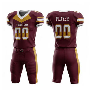 T-shirt de football américain vintage unisexe surdimensionné personnalisé en jersey imprimé, style streetwear, pour homme, en maille - Product Image 2