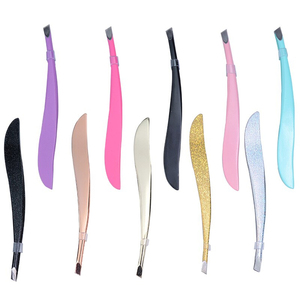 Newest Stainless Steel Eyebrow Tweezers Eyelashes Hair Removal Slanted Puller Eye Brow Trimmer Makeup Beauty Tools - Product Image 2