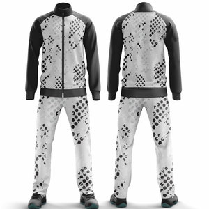 Survêtement de football décontracté d'hiver, veste légère à fermeture éclair, pantalon de jogging respirant 100% polyester, entraînement de football, course à pied, fitness - Product Image 1