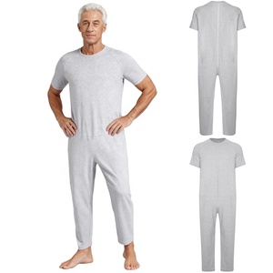Ropa adaptable de talla grande para adultos, mujeres y hombres, mono de color sólido para personas mayores con demencia y necesidades especiales para la vida diaria. - Product Image 2