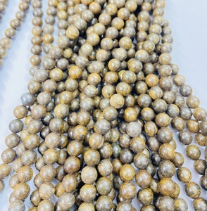 Perles rondes en bronzite de la marque Rare Gems Factory, brins de 15,5 pouces, perles rondes en pierre - Product Image 6